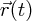 $ \vec r(t) $