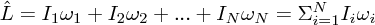 $ \hat L = I_1 \omega_1 + I_2 \omega_2 +... + I_N \omega_N = \Sigma_{i=1}^N I_i \omega_i $