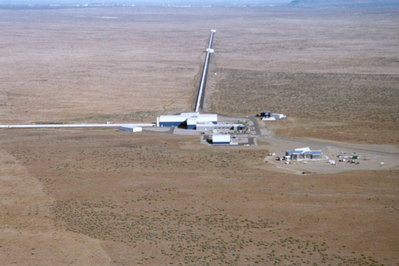 LIGO aerial photograph of Hanford interferometer